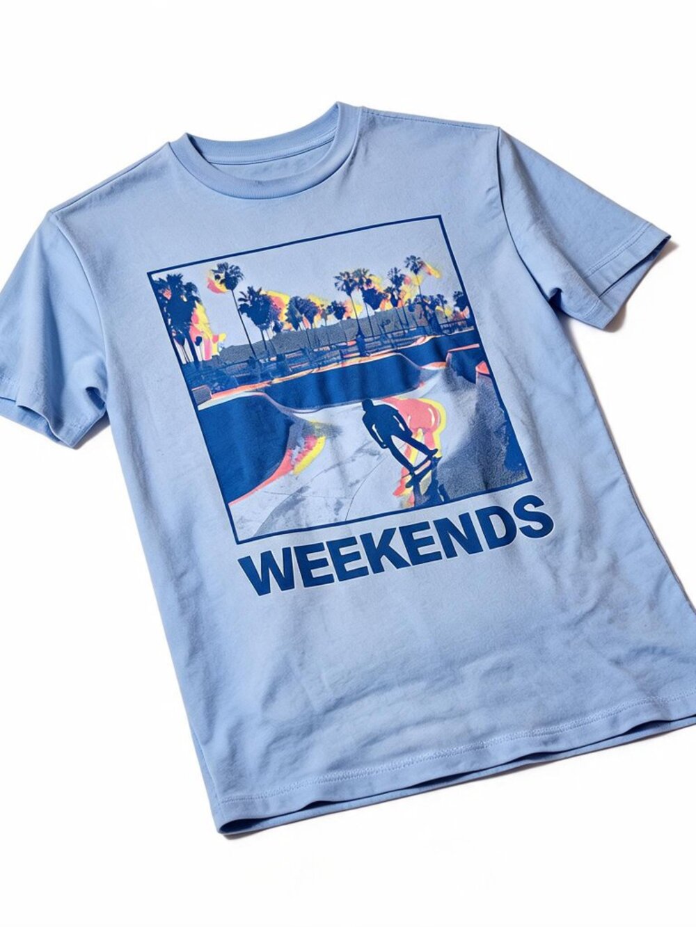 Art Class boys blue skate weekends graphic t shirt size M 8 - Picture 3 of 7